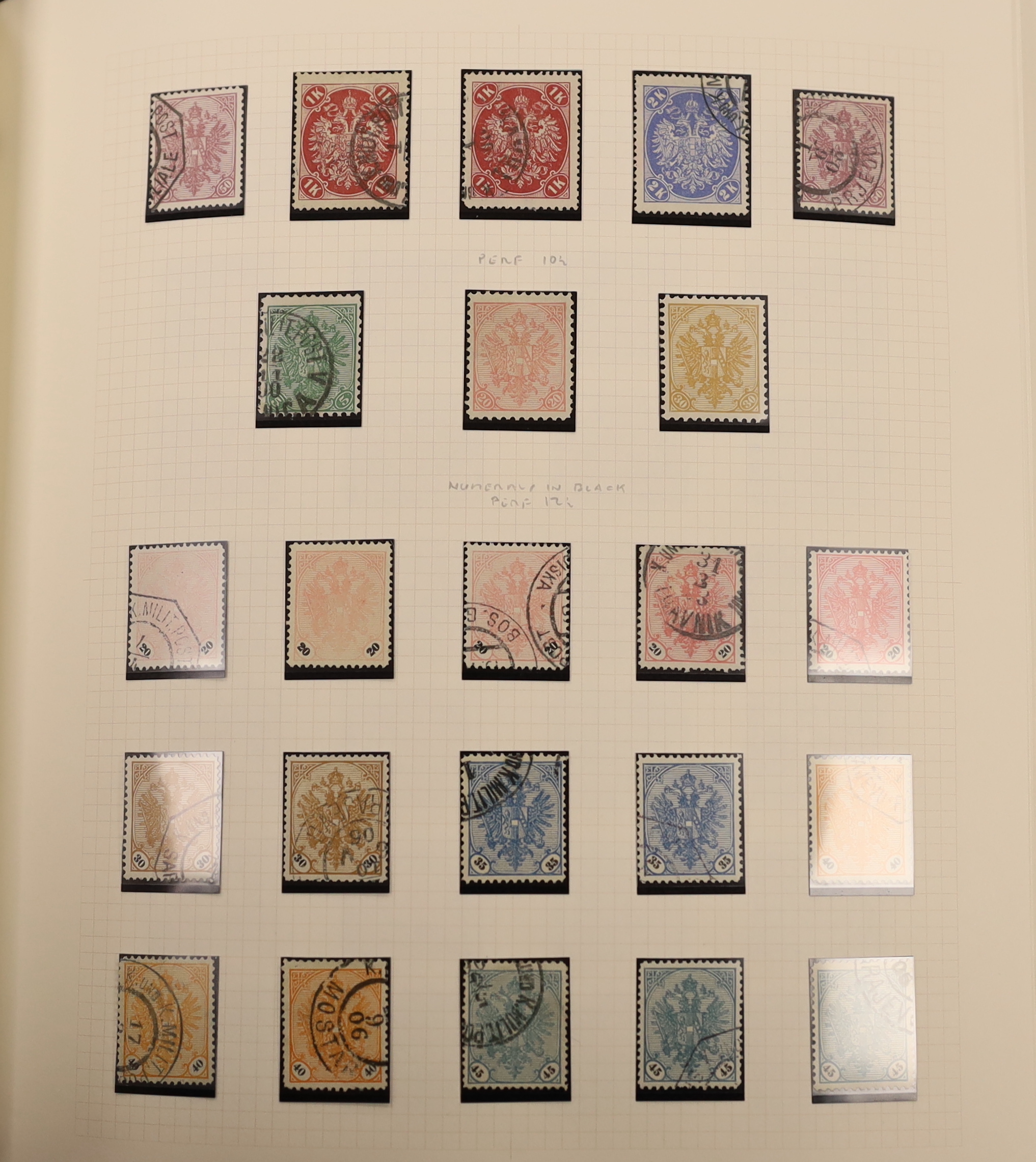 A mint and used collection of Yugoslavian stamps in three albums with an extensive range of Chain Breakers including trials and varieties, 1928 Charity Overprinted set mint, most later sets to 1954, also Bosnia, Trieste,